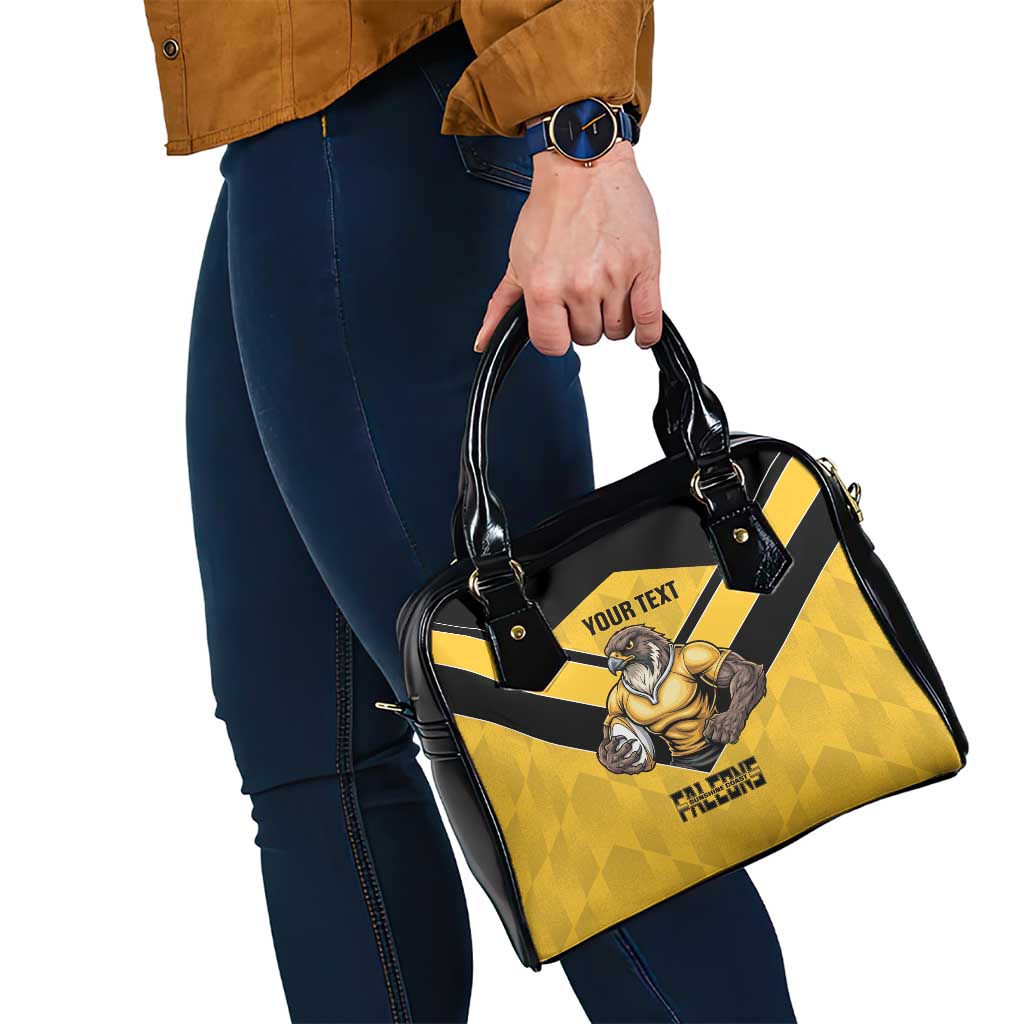 Sunshine Coast Rugby Custom Shoulder Handbag Go Falcons Mascot Sporty Style - Aussie Hoodie