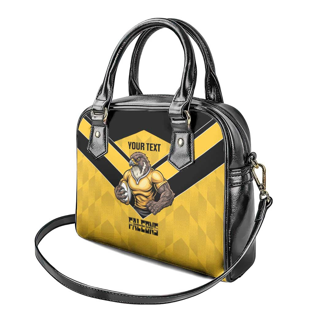 Sunshine Coast Rugby Custom Shoulder Handbag Go Falcons Mascot Sporty Style - Aussie Hoodie