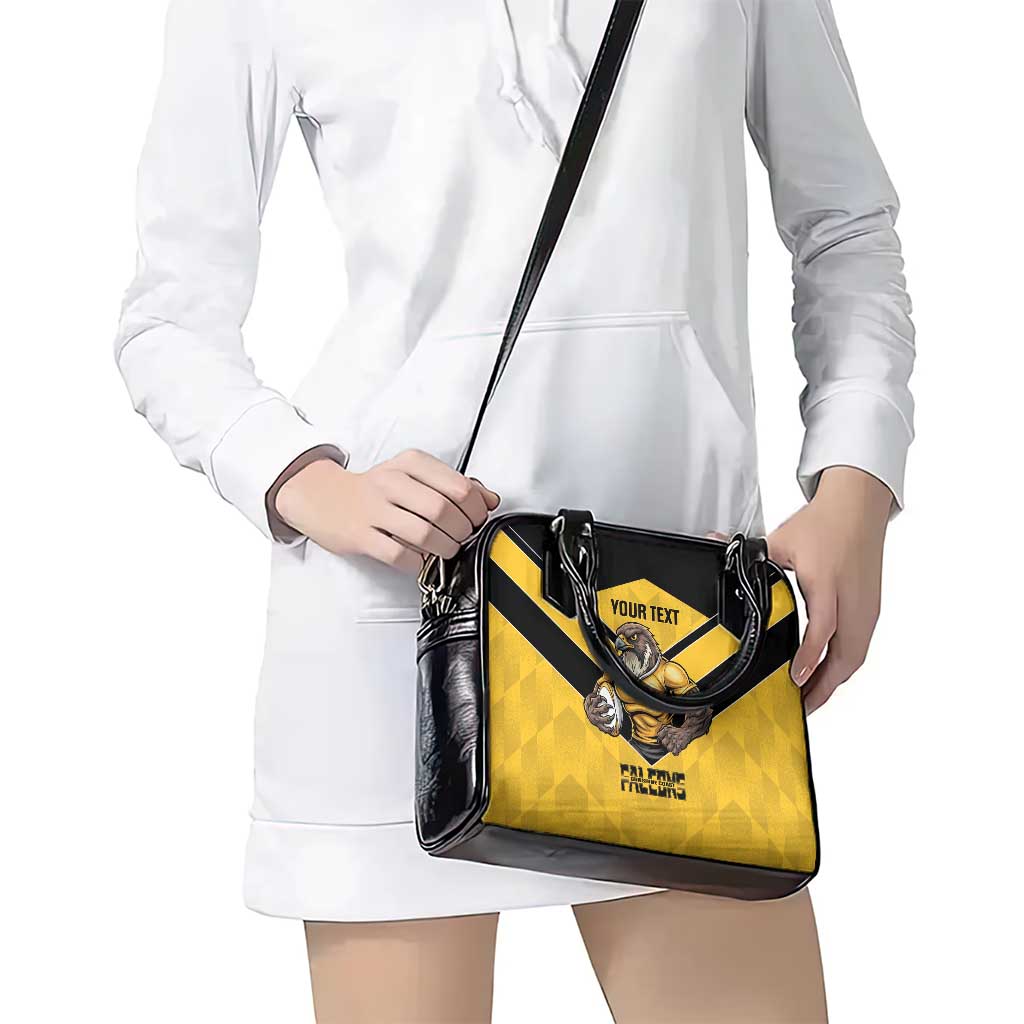 Sunshine Coast Rugby Custom Shoulder Handbag Go Falcons Mascot Sporty Style - Aussie Hoodie