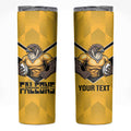 Sunshine Coast Rugby Custom Skinny Tumbler Go Falcons Mascot Sporty Style - Aussie Hoodie