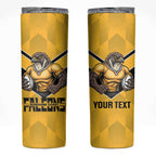 Sunshine Coast Rugby Custom Skinny Tumbler Go Falcons Mascot Sporty Style - Aussie Hoodie