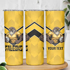 Sunshine Coast Rugby Custom Skinny Tumbler Go Falcons Mascot Sporty Style - Aussie Hoodie