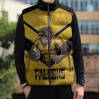 Sunshine Coast Rugby Custom Sleeveless Puffer Jacket Go Falcons Mascot Sporty Style - Aussie Hoodie