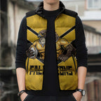 Sunshine Coast Rugby Custom Sleeveless Puffer Jacket Go Falcons Mascot Sporty Style - Aussie Hoodie