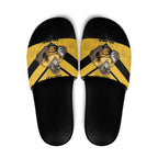 Sunshine Coast Rugby Custom Slide Sandals Go Falcons Mascot Sporty Style - Aussie Hoodie