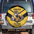 Sunshine Coast Rugby Custom Spare Tire Cover Go Falcons Mascot Sporty Style - Aussie Hoodie