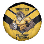 Sunshine Coast Rugby Custom Spare Tire Cover Go Falcons Mascot Sporty Style - Aussie Hoodie