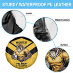 Sunshine Coast Rugby Custom Spare Tire Cover Go Falcons Mascot Sporty Style - Aussie Hoodie