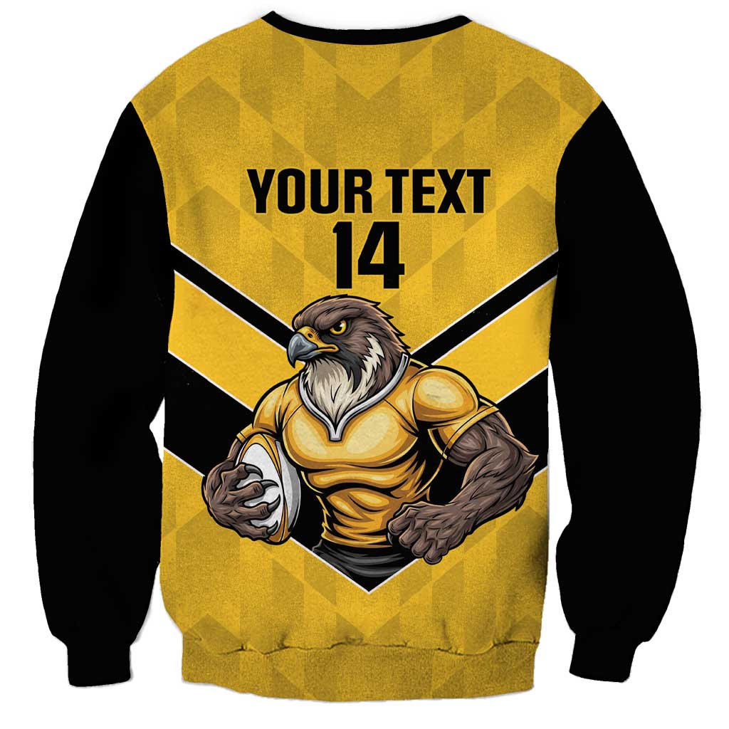 Sunshine Coast Rugby Custom Sweatshirt Go Falcons Mascot Sporty Style - Aussie Hoodie
