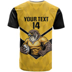 Sunshine Coast Rugby Custom T Shirt Go Falcons Mascot Sporty Style - Aussie Hoodie