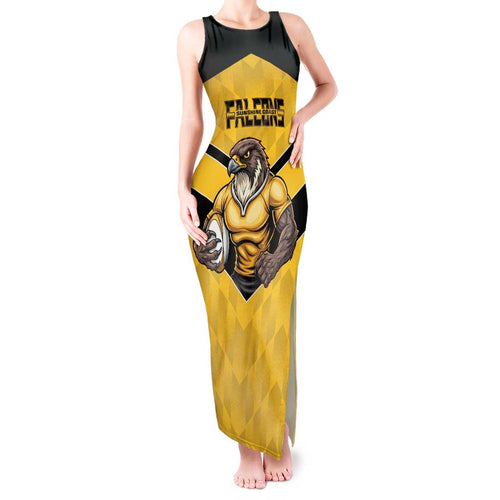 Sunshine Coast Rugby Custom Tank Maxi Dress Go Falcons Mascot Sporty Style - Aussie Hoodie