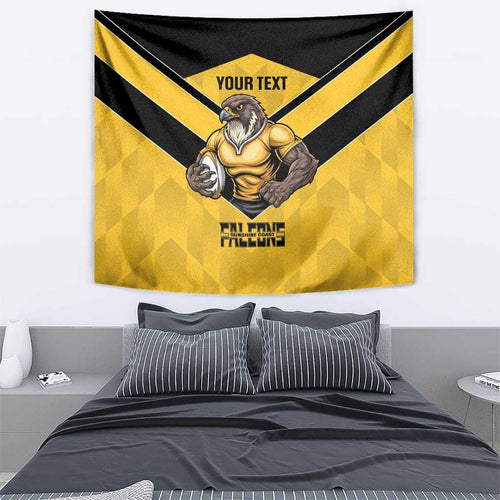 Sunshine Coast Rugby Custom Tapestry Go Falcons Mascot Sporty Style - Aussie Hoodie