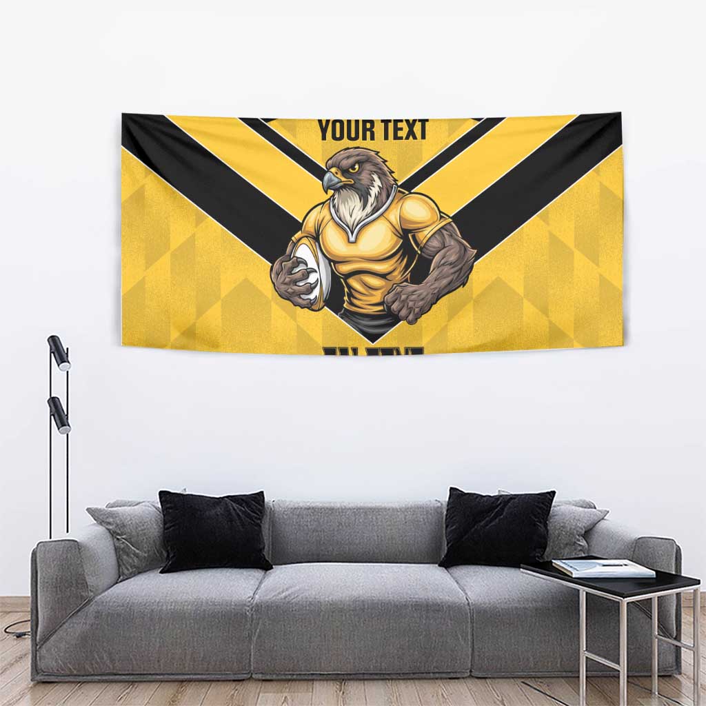 Sunshine Coast Rugby Custom Tapestry Go Falcons Mascot Sporty Style - Aussie Hoodie