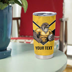 Sunshine Coast Rugby Custom Tumbler Cup Go Falcons Mascot Sporty Style - Aussie Hoodie