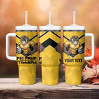 Sunshine Coast Rugby Custom Tumbler With Handle Go Falcons Mascot Sporty Style - Aussie Hoodie