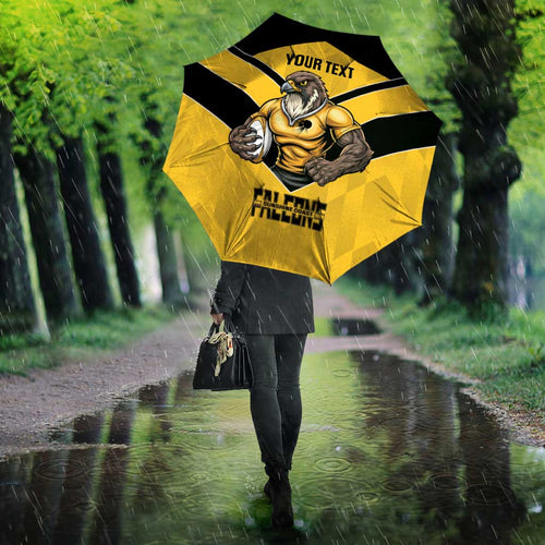 Sunshine Coast Rugby Custom Umbrella Go Falcons Mascot Sporty Style - Aussie Hoodie