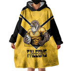 Sunshine Coast Rugby Custom Wearable Blanket Hoodie Go Falcons Mascot Sporty Style - Aussie Hoodie