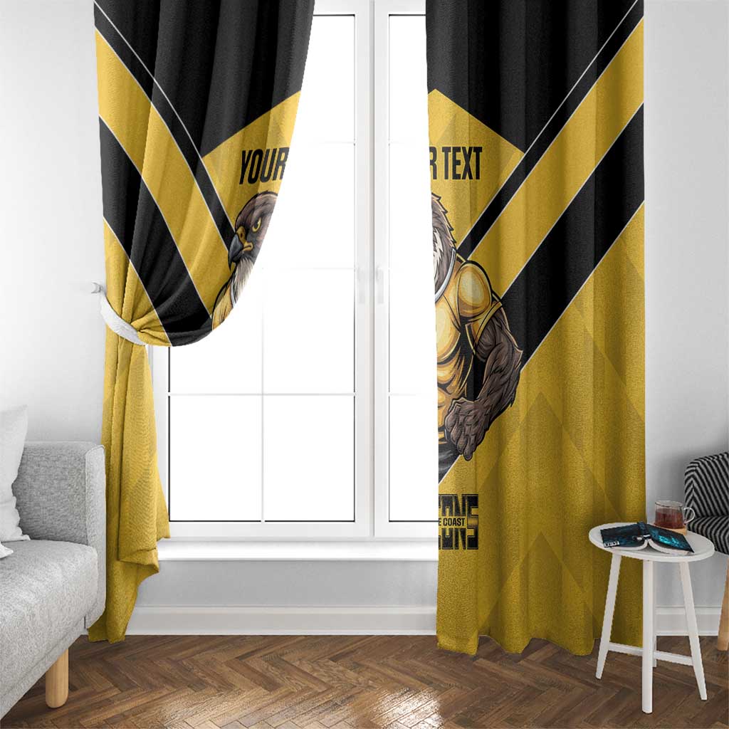 Sunshine Coast Rugby Custom Window Curtain Go Falcons Mascot Sporty Style - Aussie Hoodie