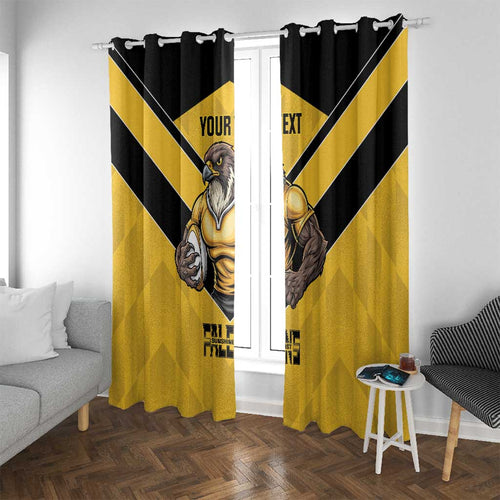 Sunshine Coast Rugby Custom Window Curtain Go Falcons Mascot Sporty Style - Aussie Hoodie