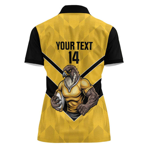 Sunshine Coast Rugby Custom Women Polo Shirt Go Falcons Mascot Sporty Style - Aussie Hoodie