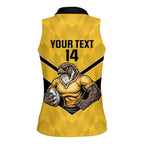 Sunshine Coast Rugby Custom Women Sleeveless Polo Shirt Go Falcons Mascot Sporty Style - Aussie Hoodie