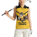 Sunshine Coast Rugby Custom Women Sleeveless Polo Shirt Go Falcons Mascot Sporty Style - Aussie Hoodie