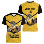 Sunshine Coast Rugby Custom Women V-Neck T-Shirt Go Falcons Mascot Sporty Style - Aussie Hoodie