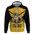 Sunshine Coast Rugby Custom Zip Hoodie Go Falcons Mascot Sporty Style - Aussie Hoodie