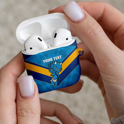 Norths Rugby Custom AirPods Case Go Devils Mascot Sporty Style - Aussie Hoodie