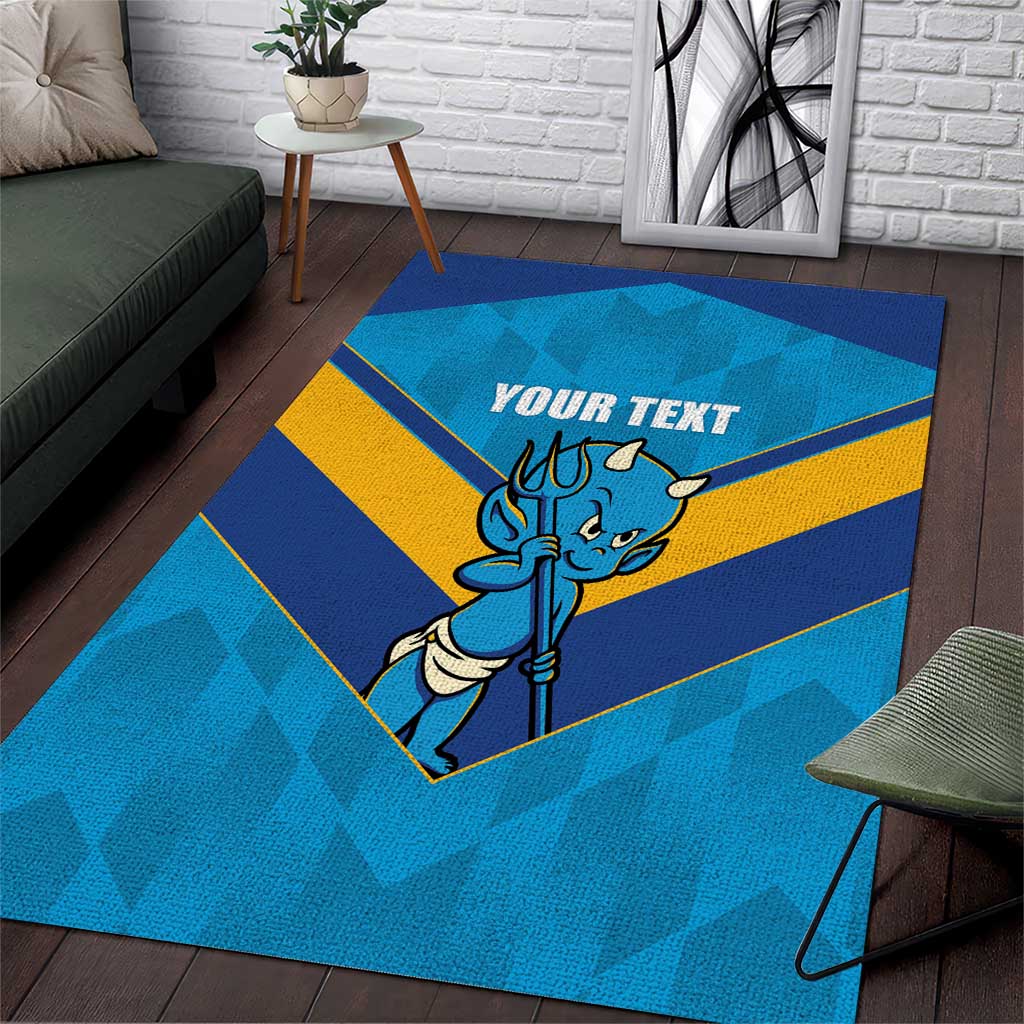 Norths Rugby Custom Area Rug Go Devils Mascot Sporty Style - Aussie Hoodie