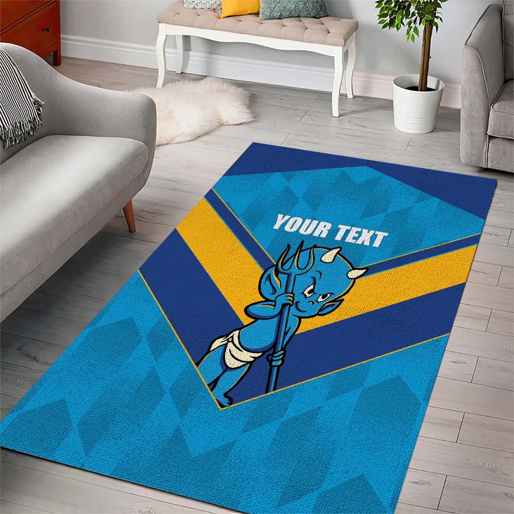 Norths Rugby Custom Area Rug Go Devils Mascot Sporty Style - Aussie Hoodie