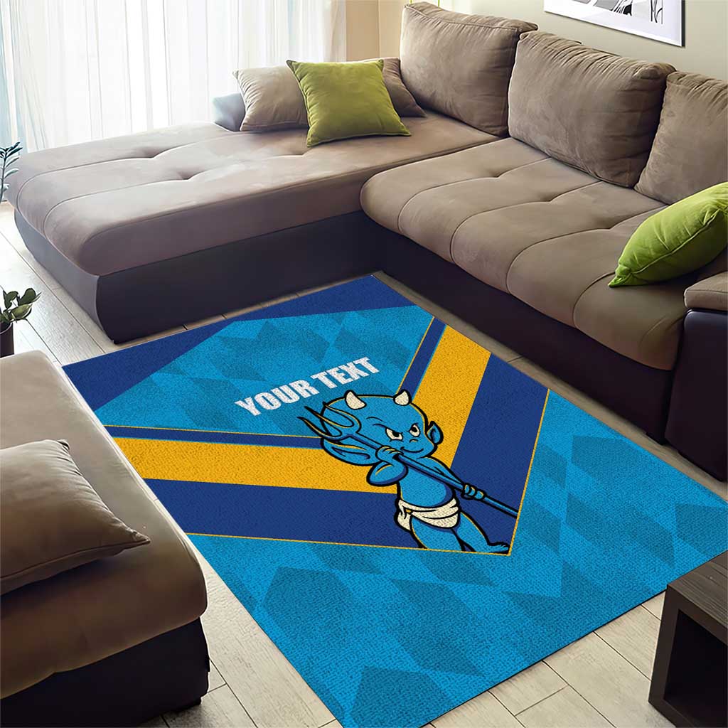 Norths Rugby Custom Area Rug Go Devils Mascot Sporty Style - Aussie Hoodie