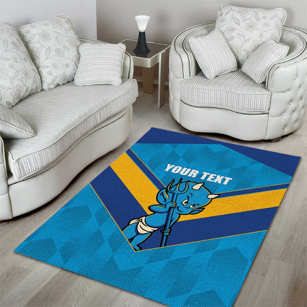 Norths Rugby Custom Area Rug Go Devils Mascot Sporty Style - Aussie Hoodie