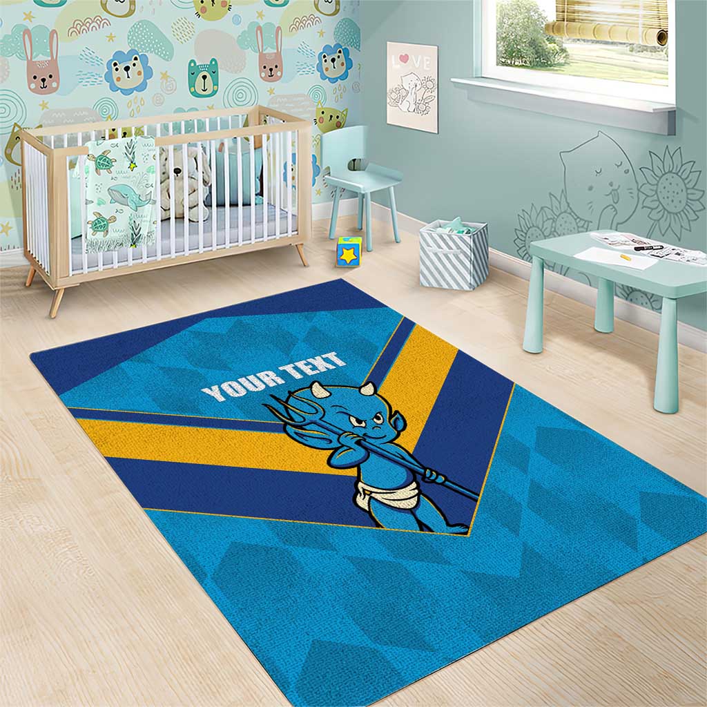 Norths Rugby Custom Area Rug Go Devils Mascot Sporty Style - Aussie Hoodie