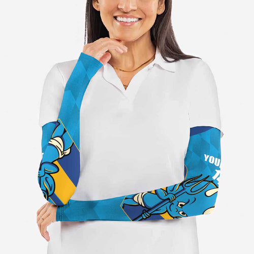 Norths Rugby Custom Arm Sleeves Go Devils Mascot Sporty Style - Aussie Hoodie
