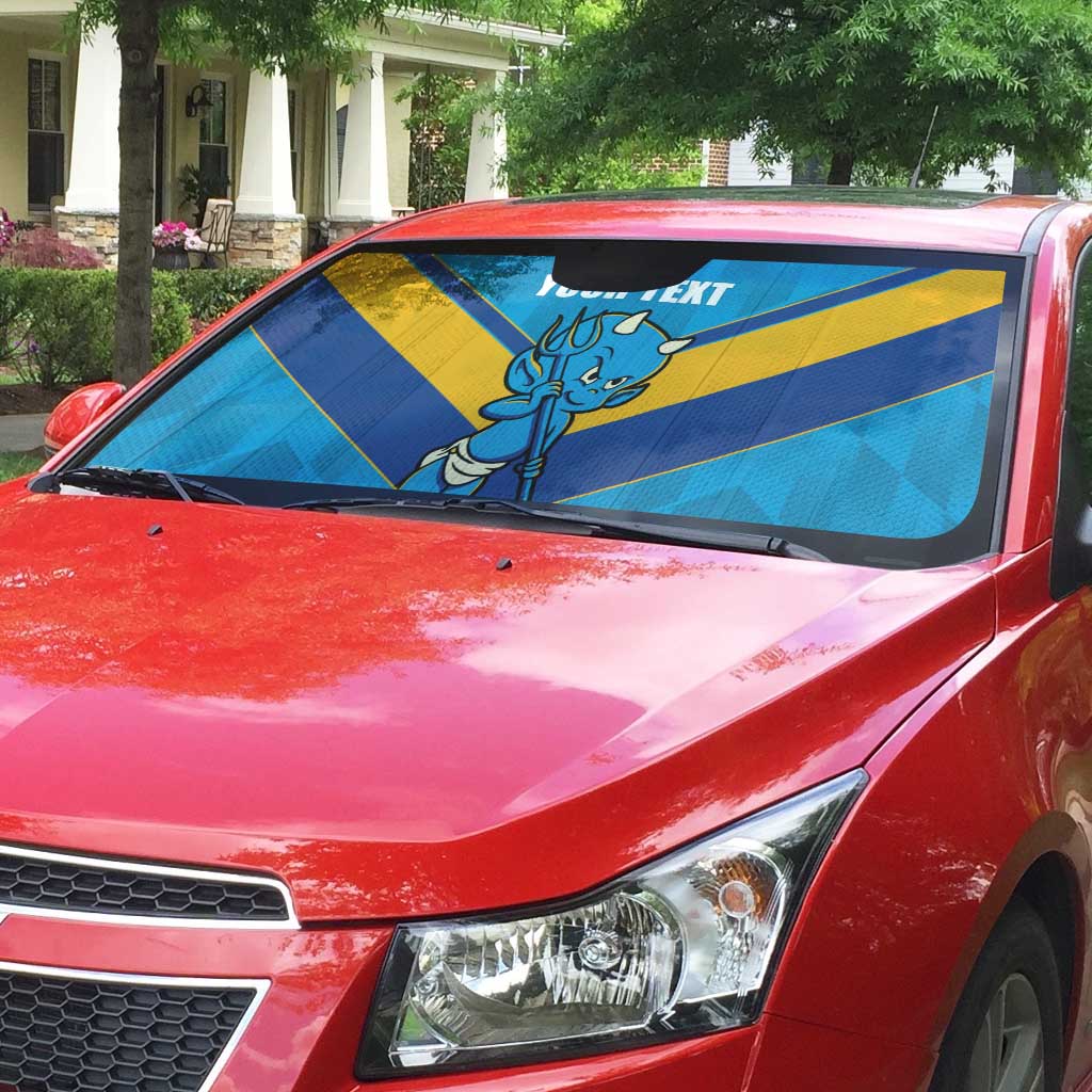 Norths Rugby Custom Auto Sun Shade Go Devils Mascot Sporty Style - Aussie Hoodie