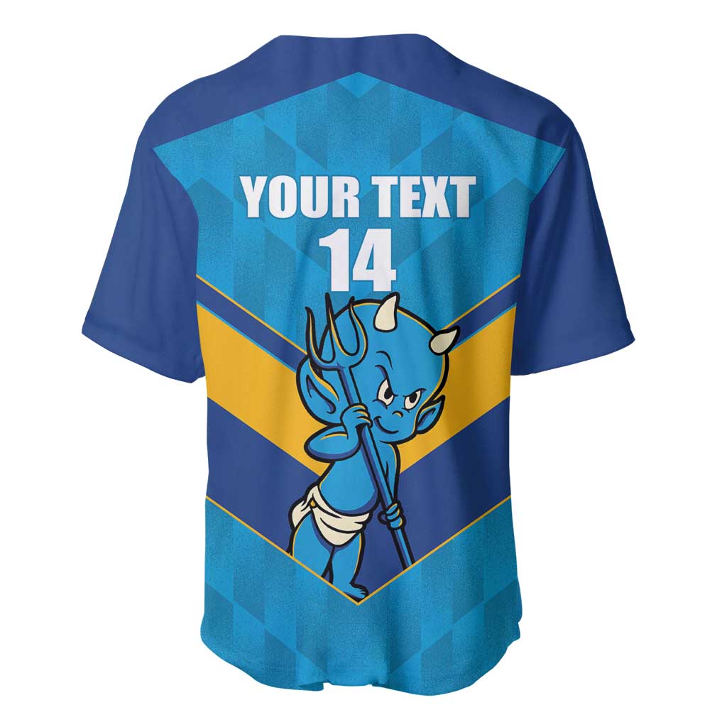 Norths Rugby Custom Baseball Jersey Go Devils Mascot Sporty Style - Aussie Hoodie