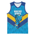 Norths Rugby Custom Basketball Jersey Go Devils Mascot Sporty Style - Aussie Hoodie