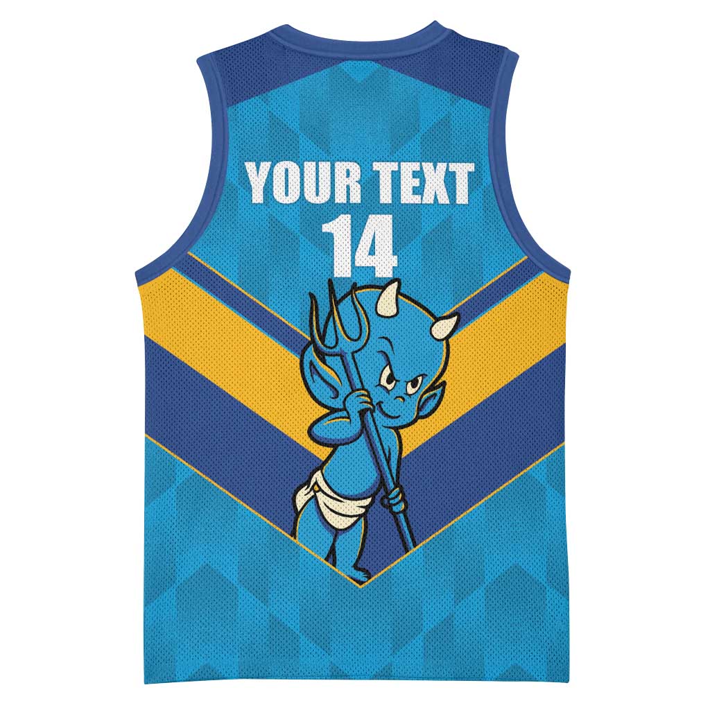 Norths Rugby Custom Basketball Jersey Go Devils Mascot Sporty Style - Aussie Hoodie