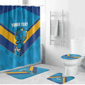 Norths Rugby Custom Bathroom Set Go Devils Mascot Sporty Style - Aussie Hoodie