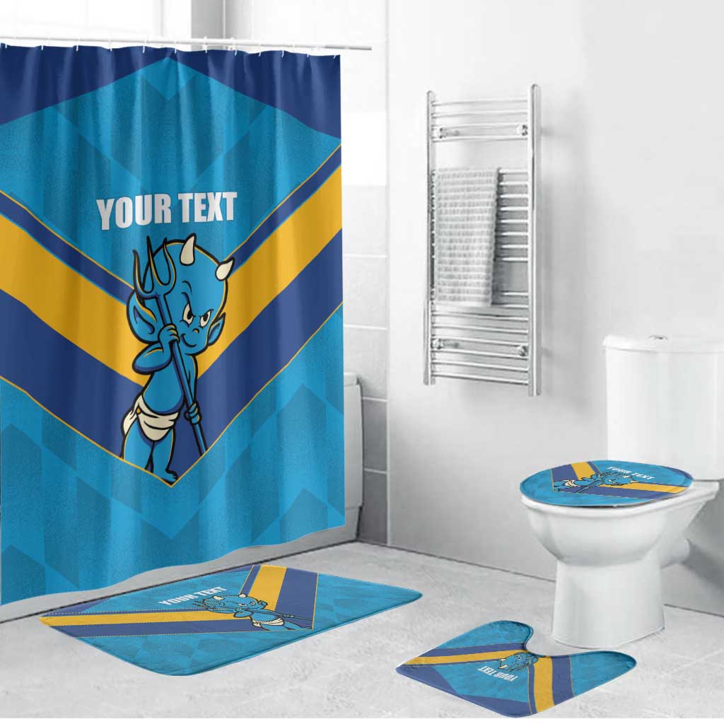 Norths Rugby Custom Bathroom Set Go Devils Mascot Sporty Style - Aussie Hoodie