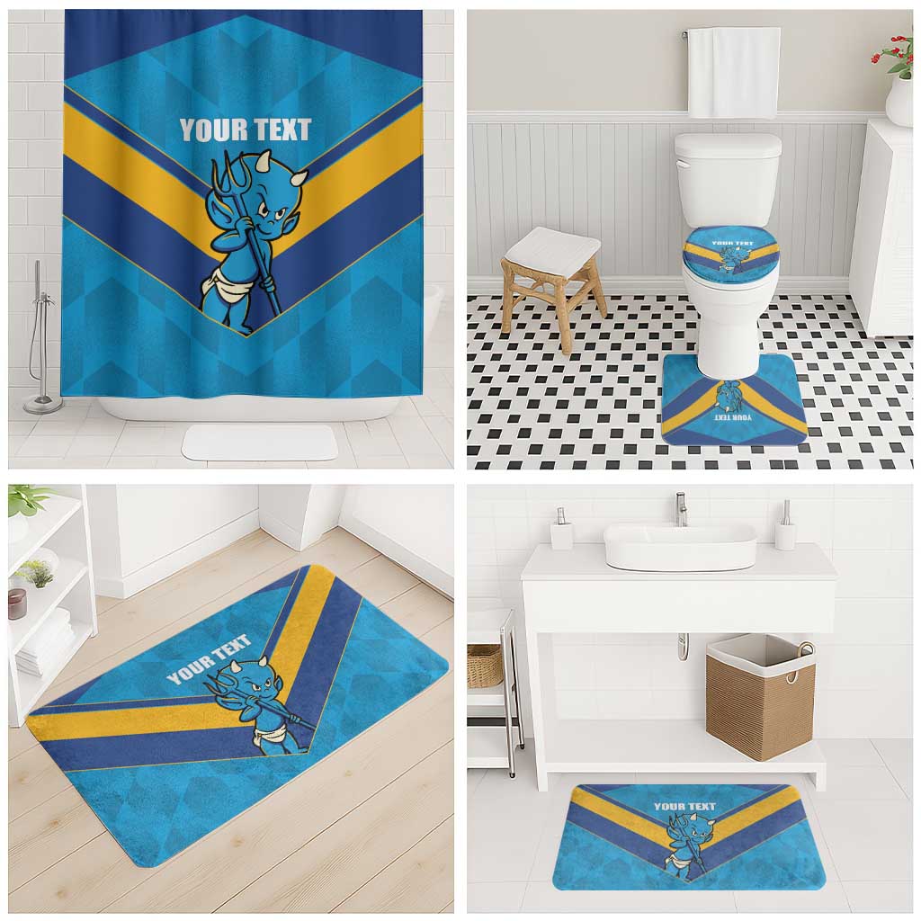 Norths Rugby Custom Bathroom Set Go Devils Mascot Sporty Style - Aussie Hoodie