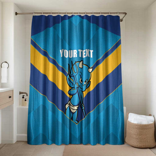 Norths Rugby Custom Bathroom Set Go Devils Mascot Sporty Style - Aussie Hoodie