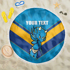 Norths Rugby Custom Beach Blanket Go Devils Mascot Sporty Style - Aussie Hoodie