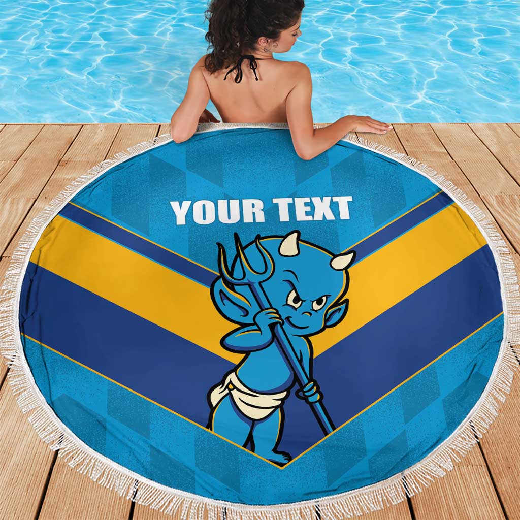 Norths Rugby Custom Beach Blanket Go Devils Mascot Sporty Style - Aussie Hoodie