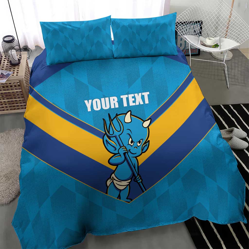 Norths Rugby Custom Bedding Set Go Devils Mascot Sporty Style - Aussie Hoodie
