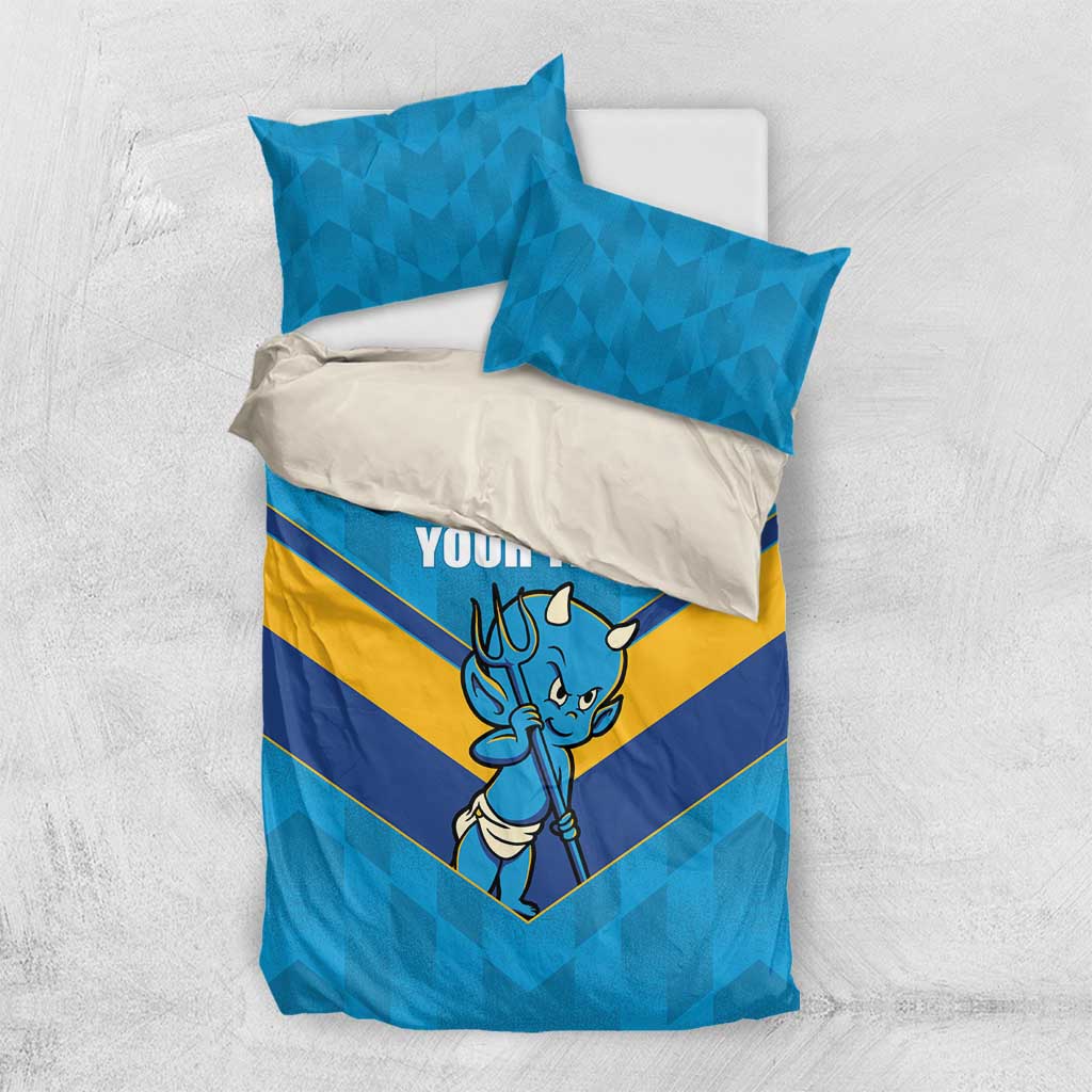 Norths Rugby Custom Bedding Set Go Devils Mascot Sporty Style - Aussie Hoodie