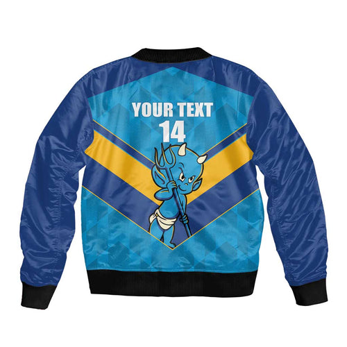 Norths Rugby Custom Bomber Jacket Go Devils Mascot Sporty Style - Aussie Hoodie