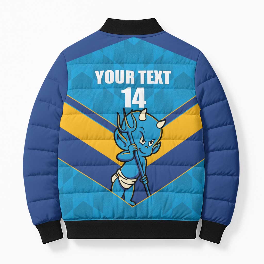 Norths Rugby Custom Bomber Puffer Jacket Go Devils Mascot Sporty Style - Aussie Hoodie