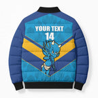 Norths Rugby Custom Bomber Puffer Jacket Go Devils Mascot Sporty Style - Aussie Hoodie